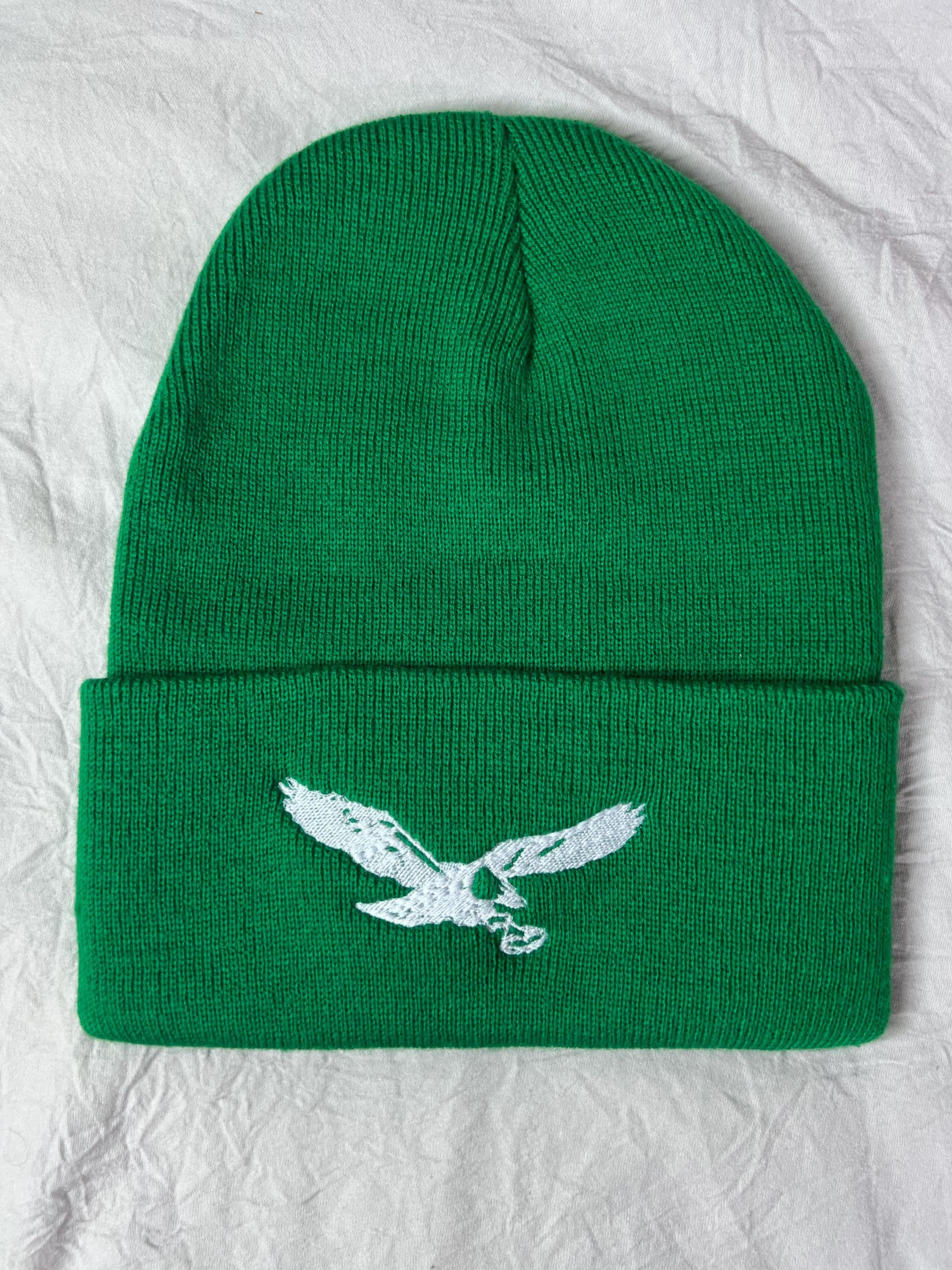 Cuffed Knit Eagles Super Bowl Knit Hat Vintage Philadelphia Eagles