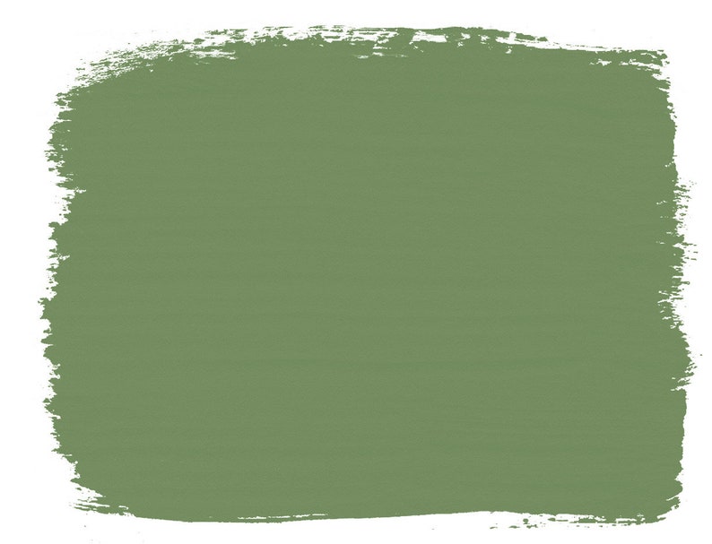 Peut inclure: Un &eacute;chantillon de peinture vert uni avec une surface rugueuse et textur&eacute;e. La peinture est d'un vert mat et terreux.