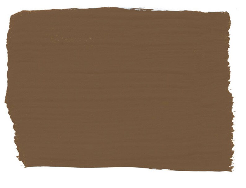 May include: A solid brown paint swatch with a rough, textured surface.