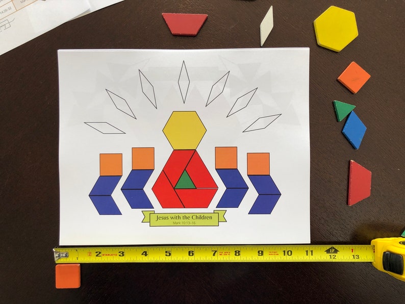 52 Bible Pattern Block Templates of New Testament Scripture Verses ...