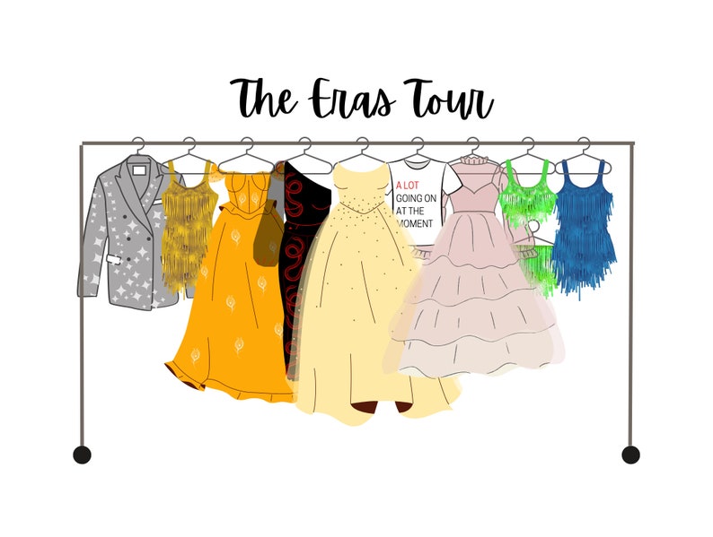 Eras Tour Wardrobe Digital Download Taylor Swift Transparent Background
