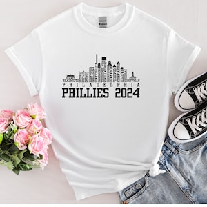 Phillies Team Roster - Philadelphia Skyline Tshirt