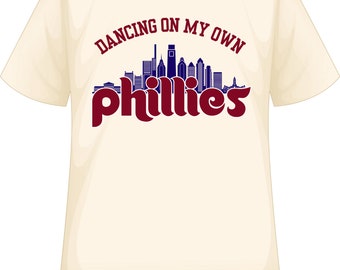 Philadelphia Phillies Skyline Dancing on my own - Tshirt