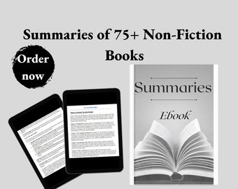 Summaries of 75+ Non fiction books - Ebook - reading book, Summary, Different Genre, for adults, pdf download, best, popular, collection of