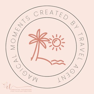Mail Stickers for Travel Agent - Beach/All Inclusive - Fully Customize - Digital Download