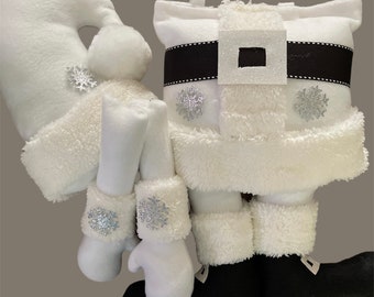 Unique Solid White Wreath Attachment, Santa Tree Attachment #WAAM