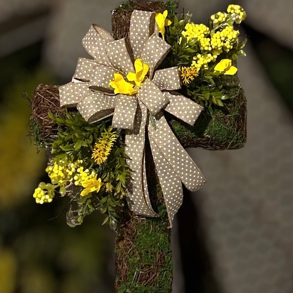 Cross, Easter, Religious, Everyday, Spring, Memorial, Wall decor