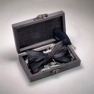 The Bond- Feather Bow Tie