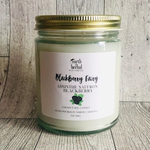Blackberry Fairy Scented Coconut Soy Candle
