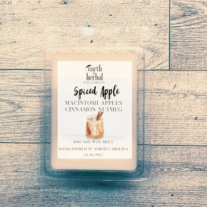 Spiced Apple Soy Wax Melts: Cozy Autumn Scent