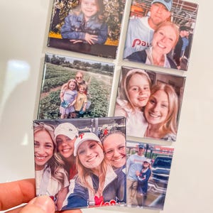 Custom 2.5x2.5" Photo Magnets, Square Refrigerator Magnets, Personalized Gifts, Personal Photo Magnets