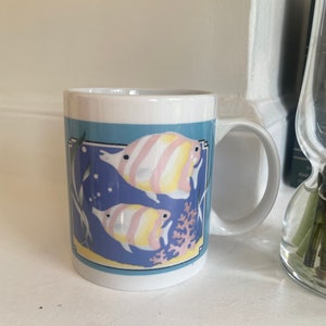 Vintage fish aquarium mug