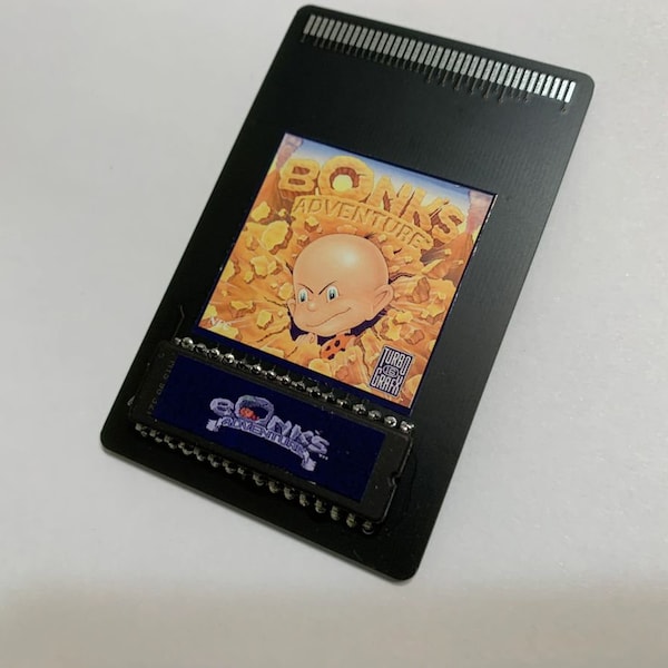 Repro Bonk's Adventure NEC Turbo Grafx 16 Repro Home Brew HuCard Turbografx - Not for Analogue - Real Hardware Only