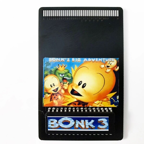 Repro Bonk 3 Bonk's Big Adventure NEC Turbo Grafx 16 Repro Home Brew HuCard Turbografx - Not Analogue