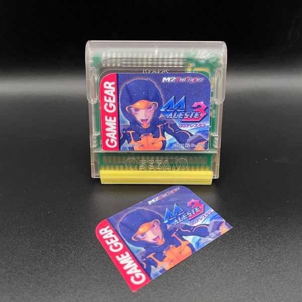 GG Aleste 3 Game Gear Cart Label