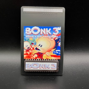 Repro Bonk 3 Bonk&#39;s Big Adventure NEC TG16 Turbo Grafx 16 Repro Home Brew HuCard Turbografx - Not Analogue Duo