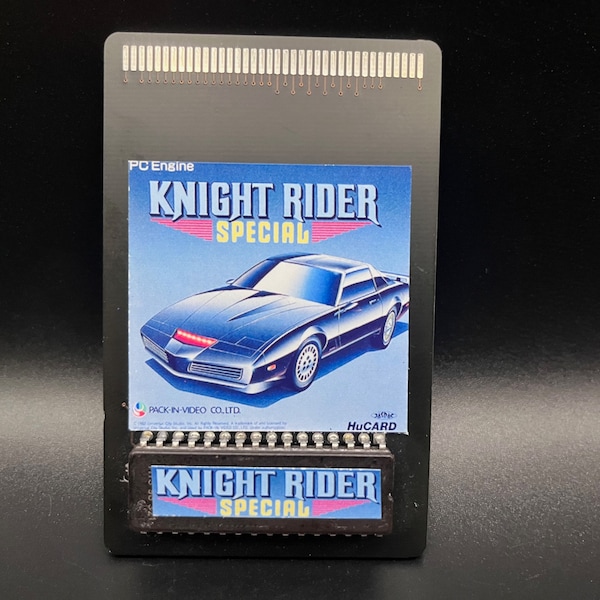 Knight Rider ENGLISH NEC Turbo Grafx 16 Re-pro HuCard Turbografx - Not for Analogue Duo - For Pocket & Real Hardware Only