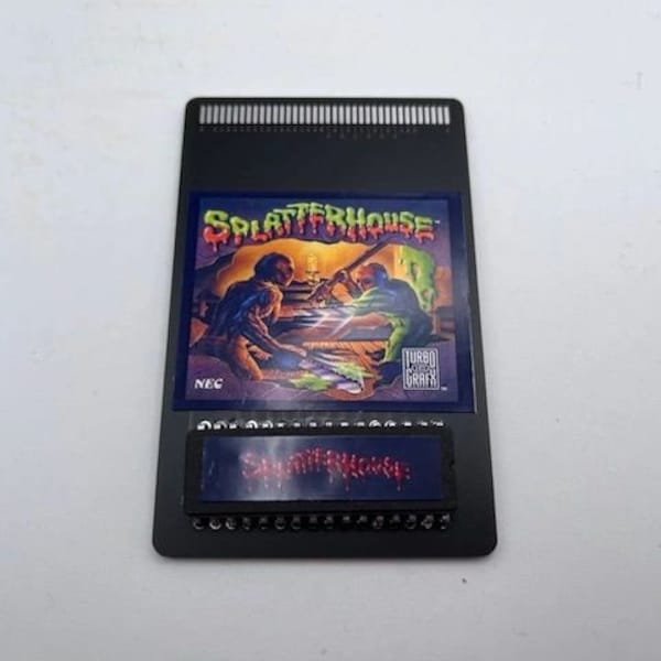 Splatterhouse Turbo Grafx 16 Repro Home Brew HuCard Turbografx16 TG16 NEC - Not for Analogue - Real Hardware Only