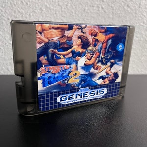 Streets of Rage 2 Repro Sega Genesis Video Game Cartridge