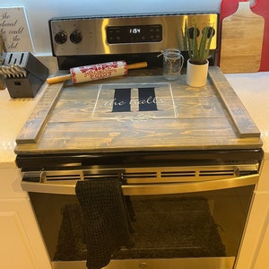 Couvercle de dessus de cuisinière, planche à nouilles, personnalisable