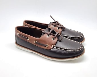 Deck shoes, boat shoes, Timberland Shoes, Sail in Style, Handcrafted Deck Shoes for Ultimate Comfort and Nautical Elegance,Vintage Shoes