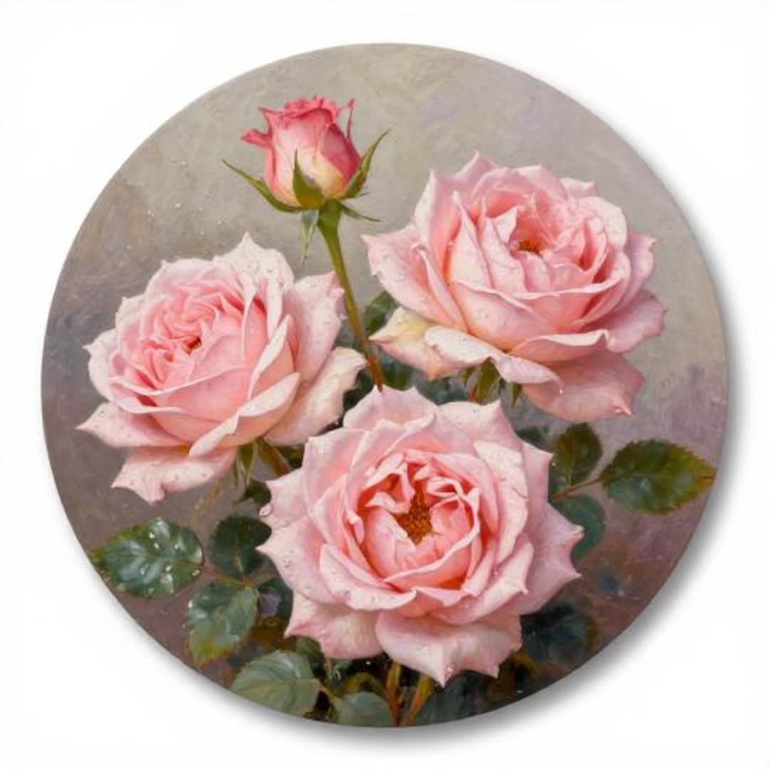 Light Pink Roses – Digital Floral Card Set (5 Pieces, Instant Download ...