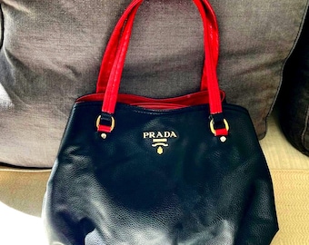 UNUSED - Authentic Vintage Y2k Prada Red Tessutto Nylon Drawstring