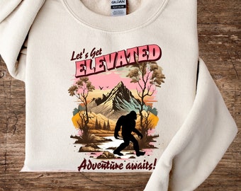 Funny Sasquatch Sweatshirt, Hiking Shirt, Unique Birthday Gift, Bigfoot Saw Me But Nobody Believes Him Shirt, Camping, Outdoor Lover Gifts