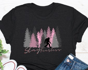 Funny Sasquatch T-Shirt,Hiking Shirt,Unique Birthday Gift,Bigfoot Saw Me But Nobody Believes Him Shirt,Camping Shirt,Outdoor Lover Gifts