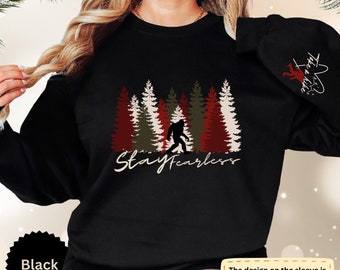 Funny Sasquatch Sweatshirt, Hiking Shirt, Unique Birthday Gift, Bigfoot Saw Me But Nobody Believes Him Shirt, Camping, Outdoor Lover Gifts