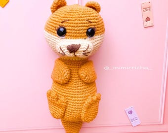 Alice the otter nutritionist amigurumi pdf pattern