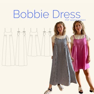 Bobbie Kleid Schnittmuster - Anfänger freundlich, Größe inklusive PDF Schnittmuster