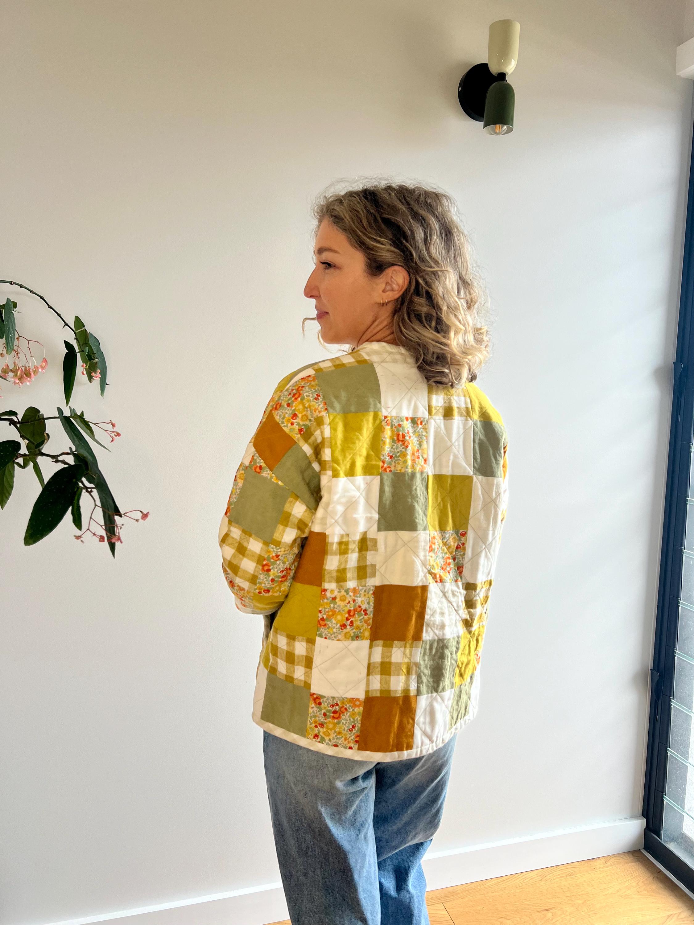 Sage Jacket PDF Sewing Pattern (sizes 4-24), Quilted Jacket