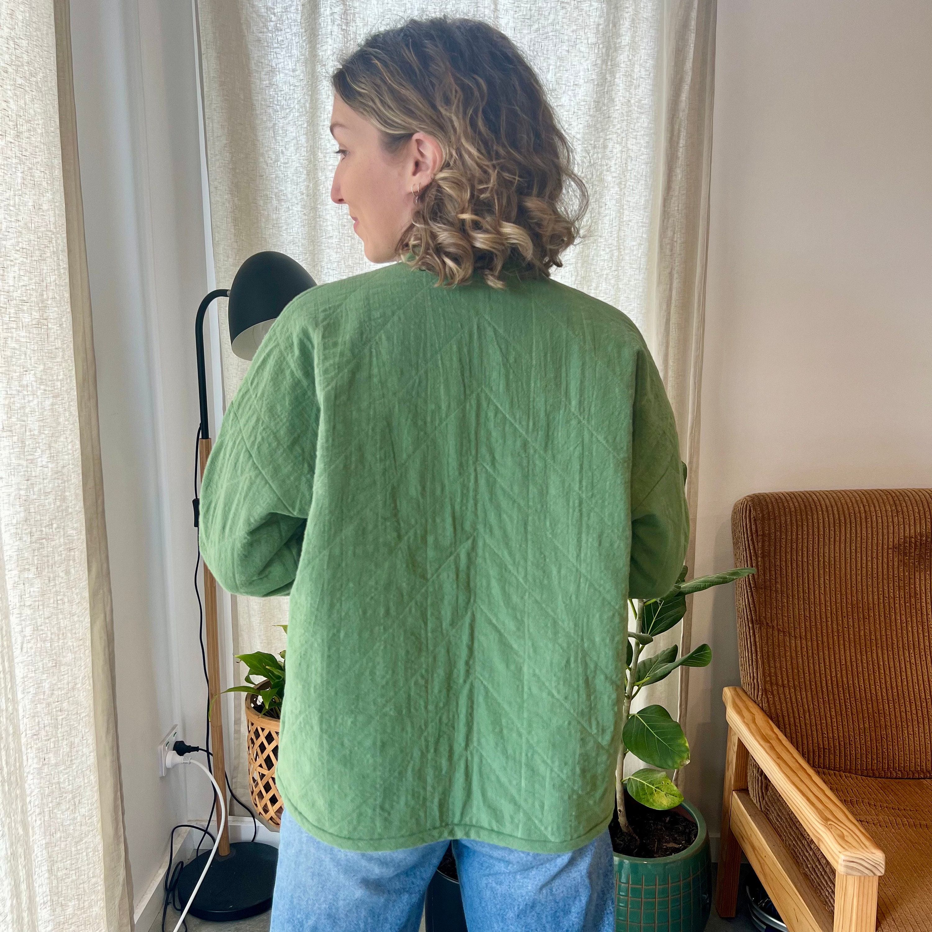 Sage Jacket PDF Sewing Pattern (sizes 4-24), Quilted Jacket