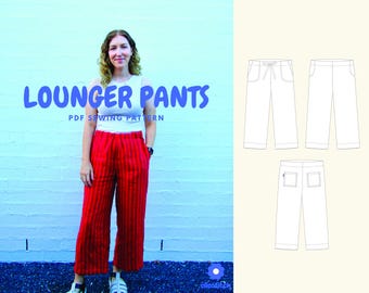 Lounger Pants -  Beginner Friendly, Size Inclusive, Loungewear PDF Sewing Pattern
