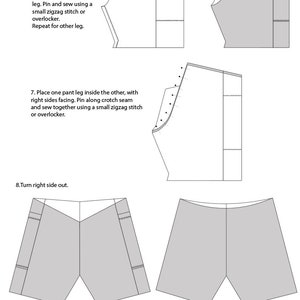 Studio Activewear Sewing Pattern Sizes 4-24, Beginner Sewing Pattern, Digital Activewear Pattern. A4, US Letter and A0. image 10
