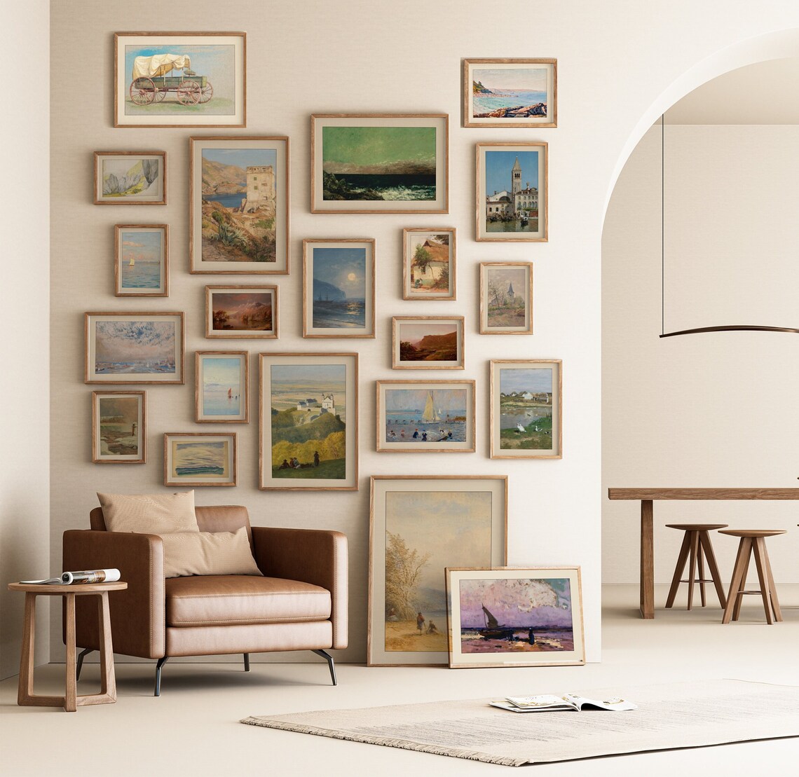 Vintage Gallery Wall Set 40 Wall Print Set Eclectic farmhouse Home ...