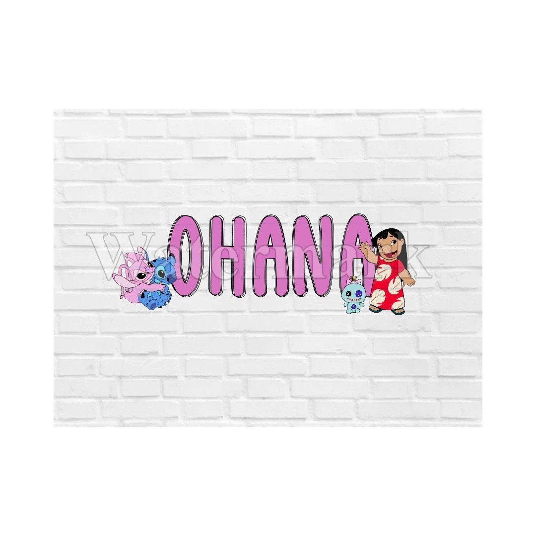 Ohana bedeutet Familie LILO Stitch PNG SVGDatei Sofortiger Etsy.de