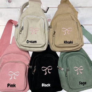 Corduroy Crossbody bag,Fanny pack,Sling bag,Shoulder bag