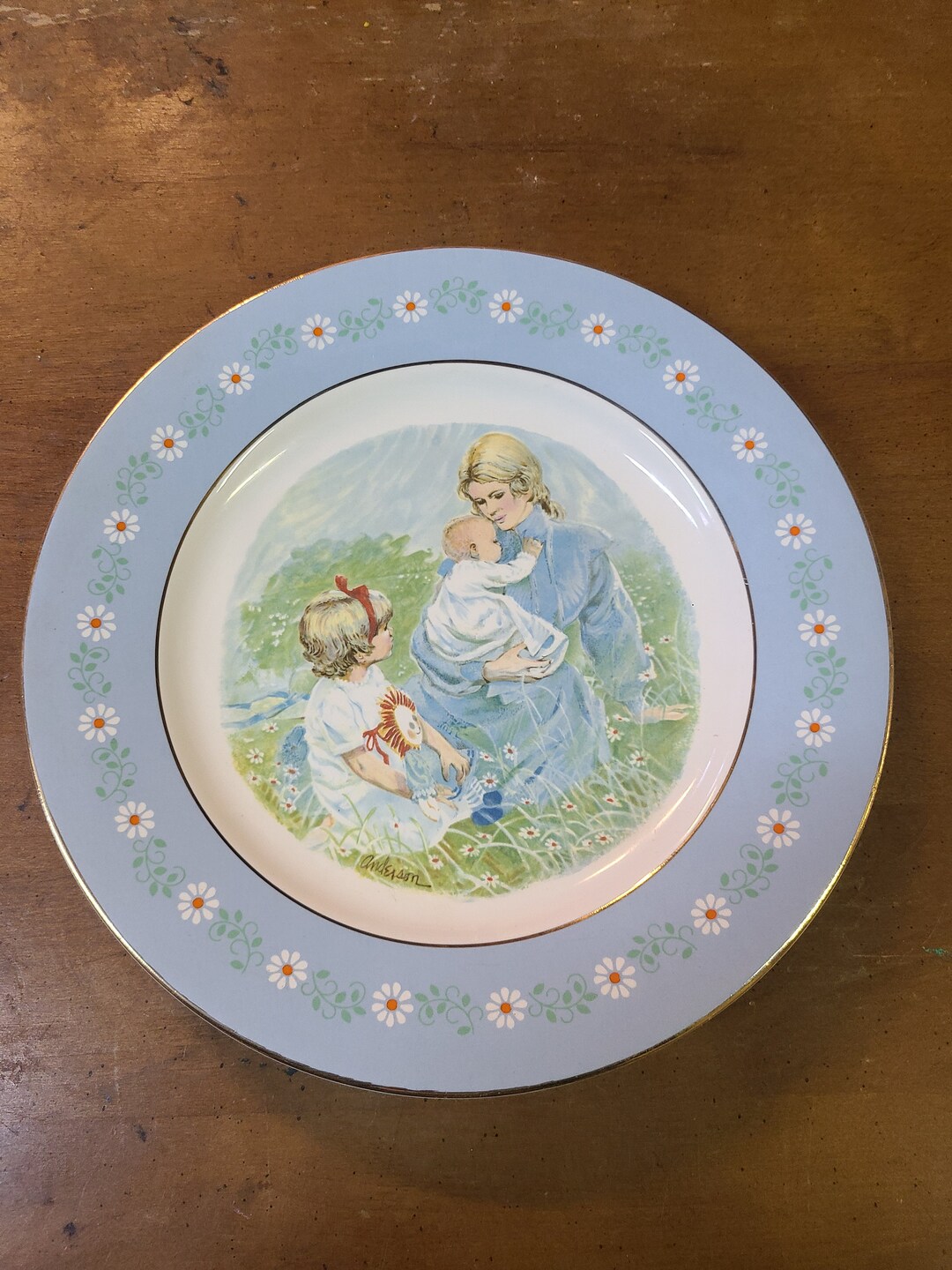 1974 Avon Tenderness Commemorative Plate Etsy