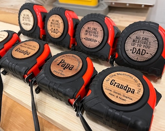 Personalized Tape Measure | Father's Day Gift for Dad, Grandpa, Papa | Custom Tape Measure | Birthday Gift | Anniversary or Woodworker Gift