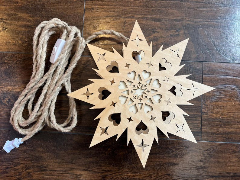 Scandinavian Welcome Light, Koselig Star Lamp, Swedish Advent Star Lantern, Norwegian Christmas Light, Wooden Window Light
