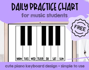 Piano Keyboard Practice Log