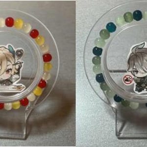 Kaveh and Alhaitham Haikaveh Kavetham Genshin Hoyoverse Matching Glass Bead Bracelets - Great Gift