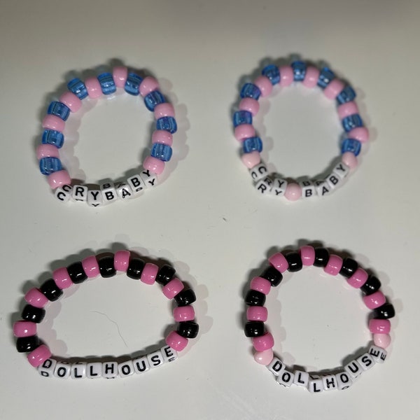 Melanie Martinez CryBaby and Dollhouse Beaded Bracelets