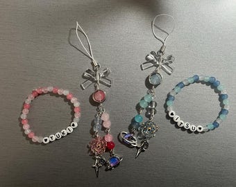 Un segno di affetto Itsuomi e Yuki Set coordinati (portachiavi e braccialetti)