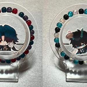 Blade and Dan Heng / Feng IL Imbibitor Lunae RenHeng Hoyo HSR Honkai Star Rail Matching / Single Simple Character Glass Bead Bracelets