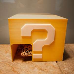 Question Mark Box Hide for Reptiles (Inspired by Mario Bros.)