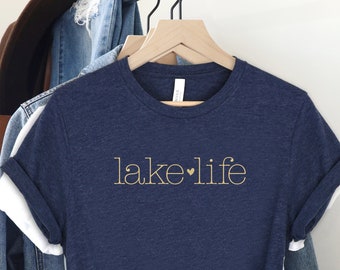 Lake Life Shirt - 4 Colors,Lake Shirt,On The Lake,Travel Lover Gift,Adventurer Gift,Vacation Shirts,Gift for Her,Camper Shirt,Lake Vibes