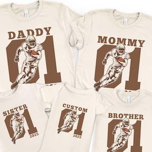 Custom Football Birthday Matching Tshirt, Football First Birthday Shirt, 1st Year Down Birthday Tee, First Birthday Boy, Family Football Tee